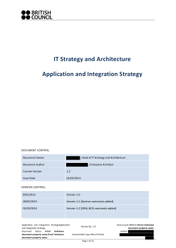 Application and Integration Strategy