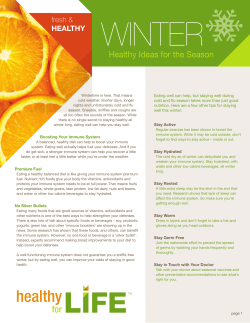 Healthy Ideas for the Season