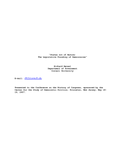 States out of Nature - Columbia University