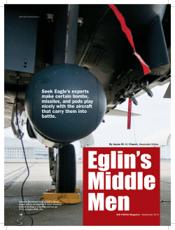 Seek Eagle`s experts make certain bombs, missiles, and pods play