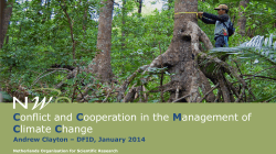 Conflict and Cooperation in the Management of Climate