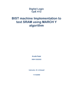 BIST Project Report - Krutik Patel