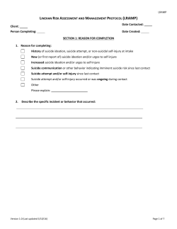 BRTC Imminent Suicide Risk and Treatment Actions Note