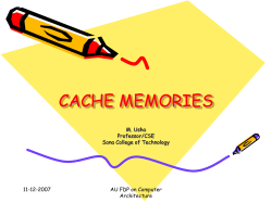 Cache Memory,Relate Mapping, Performance Considerat