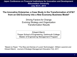 Convergence - Financial Institutions for Innovation and Development