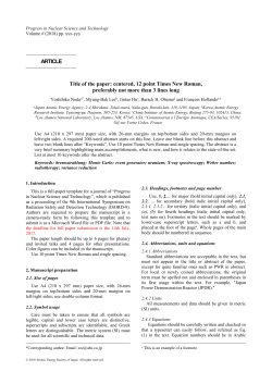 SNA+MC 2010 PNST Paper Template - Isord-9