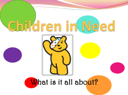 Children in Need Assembly