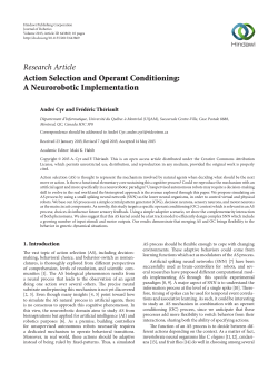 Action Selection and Operant Conditioning: A Neurorobotic