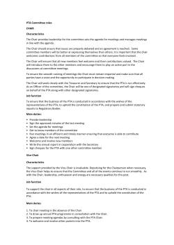 Description of committee roles