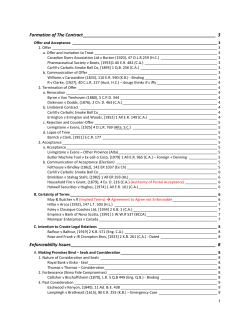 Offer and Acceptance