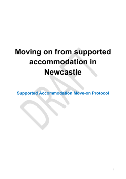 Supported Housing Move On Protocol