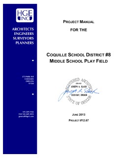 for the coquille school district #8 middle school play field