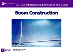 Boom Construction