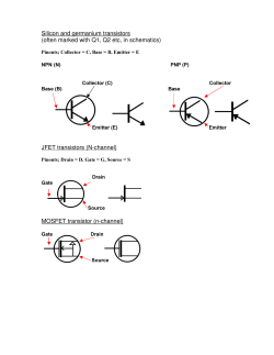 Silicon and germanium transistors (often marked with Q1, Q2 etc, in