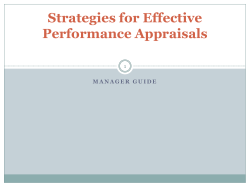Strategies for Effective Performance Appraisals