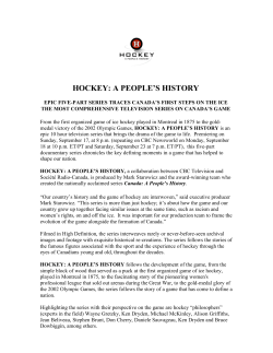 hockey: a people`s history