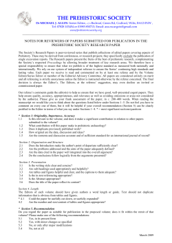 Editors Notes for referees