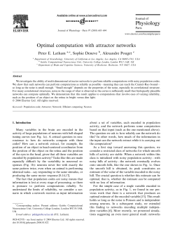 Optimal computation with attractor networks