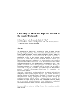 Case study of mixed-use high-rise location at the