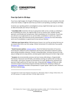 Free Up Cash in 30 days If you have a tight budget, the thought of