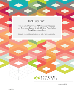 Industry Brief - Intouch Solutions