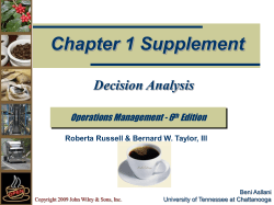 Decision Analysis