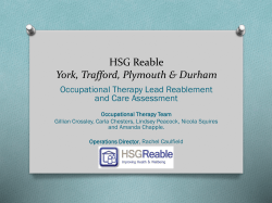 Reablement and Care Assessment