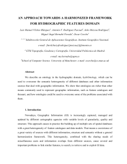 an approach towards a harmonized framework for hydrographic