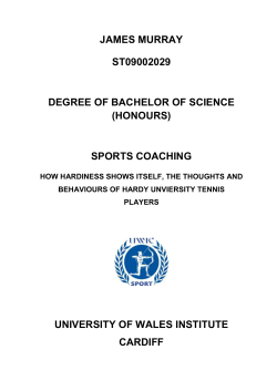 sports coaching how hardiness shows itself, the thoughts and