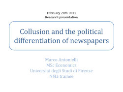Collusion and the political differentiation of