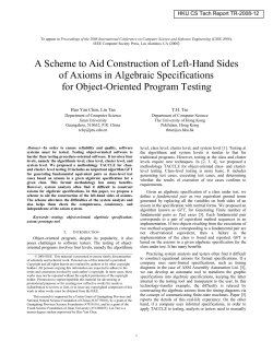 A Scheme to Aid Construction of Left