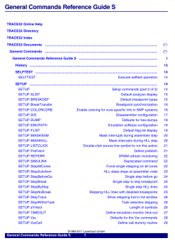 General Commands Reference Guide S
