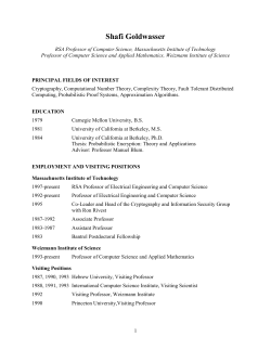 Invited Talks (SELECTED)