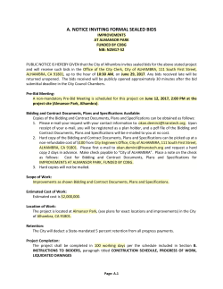 a. notice inviting formal sealed bids