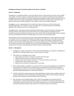 Ankyloglossia (Tongue-tie) and tied maxillary frenum (lip