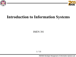 The Knowing Organization: How Organizations Use Information to