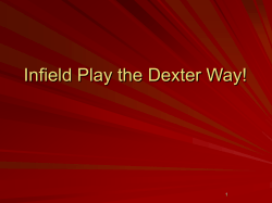 Infield Play the Dexter Way!