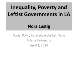 Inequality, Poverty, and Leftist Governments in Latin