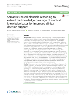 Semantics-based plausible reasoning to extend