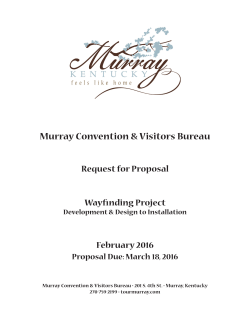 2016 Murray Kentucky Wayfinding RFP