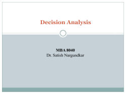 Decision Analysis
