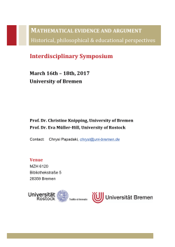 MEA Symposium - Mathematik, Uni