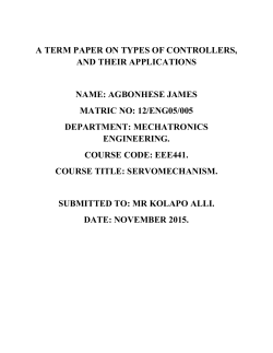 Advantages of Proportional Controllers.