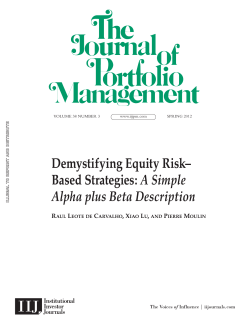 Demystifying Equity Risk-Based Strategies