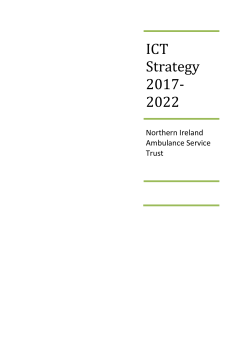 ICT Strategy 2017-2022 - Northern Ireland Ambulance Service