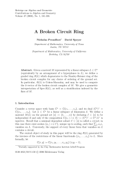 A Broken Circuit Ring