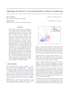 Algorithms for Direct 0&ndash;1 Loss Optimization in Binary Classification