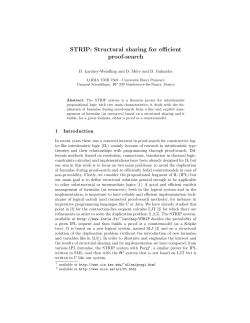 STRIP: Structural sharing for efficient proof