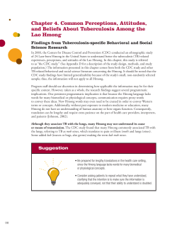 Chapter 4. Common Perceptions, Attitudes, and Beliefs About