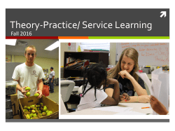 Theory Practice Service Learning